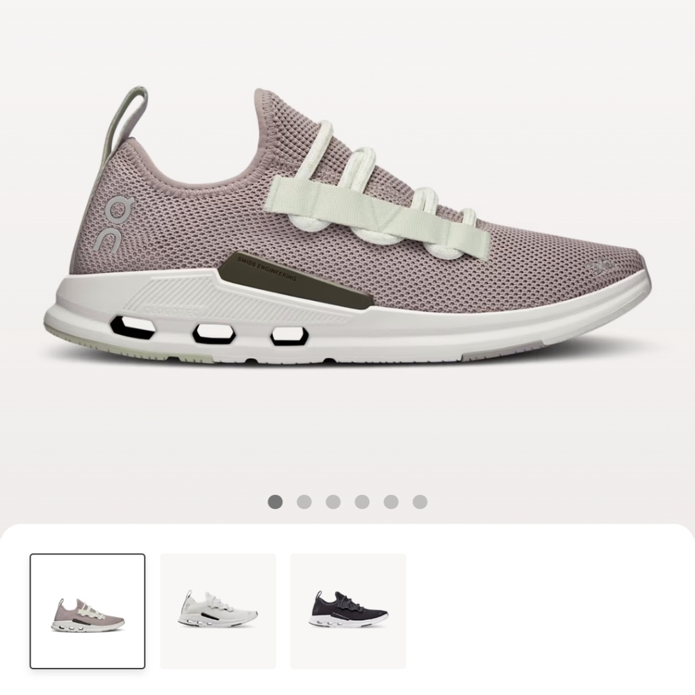 On Running Women's Shoes in Light Purple and White